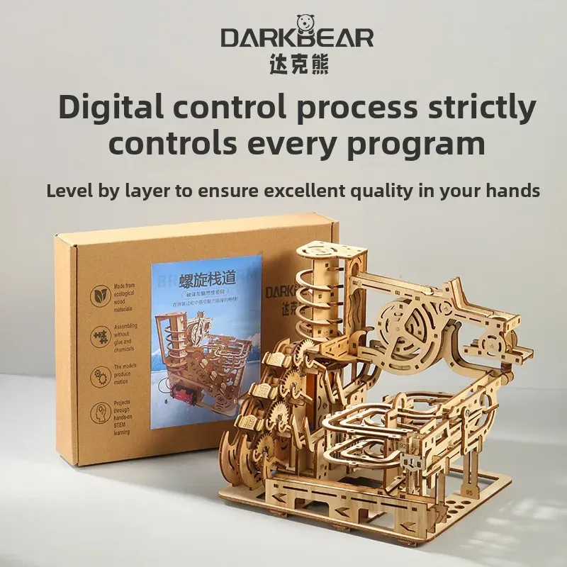 Heißverkaufte Maschinen 3D-dreidimensionales Puzzle DIY handmontiertes Lernspielzeug Erwachsene Spurbälle mit hohem Schwierigkeitsgrad