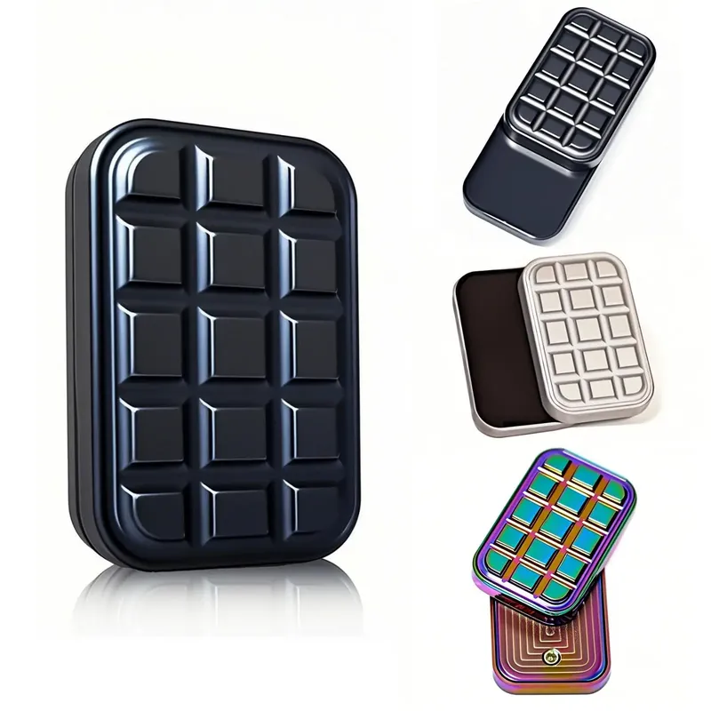 Fidget Slider Schokoladenförmige magnetische Metall Fidget Toys EDC Erwachsene Fidget Toys ADHS Angst Relief Toy Restless Toys