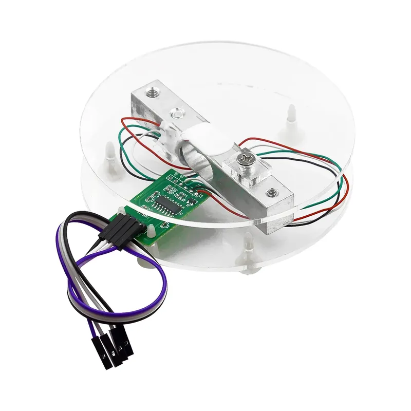 Digitaler Wägezellen-Gewichtssensor HX711 AD-Konverter Breakout-Modul 5 kg 10 kg tragbare elektronische Küchenwaage für Arduino-Waage