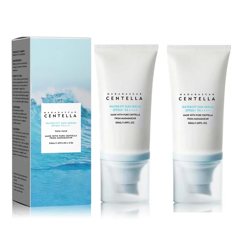 2/1 Stück SPF50+ Sonnenschutzcreme Centella Starker UV-Schutz Sonnenschutz auf Wasserbasis Sonnenkörper Sonnenschutz Feuchtigkeitsspendende Hautpflege