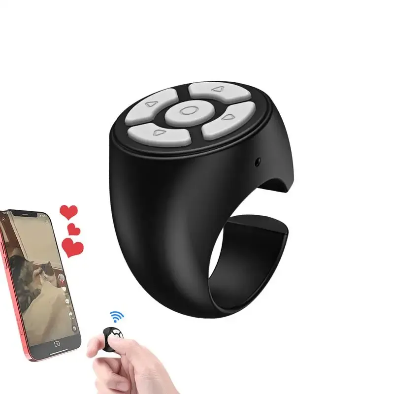 Drahtlose Fingertip Fernbedienung Ring Blue Tooth Scroller Seite Turner Clicker Für Handy Selfie Taste Mobile Controller