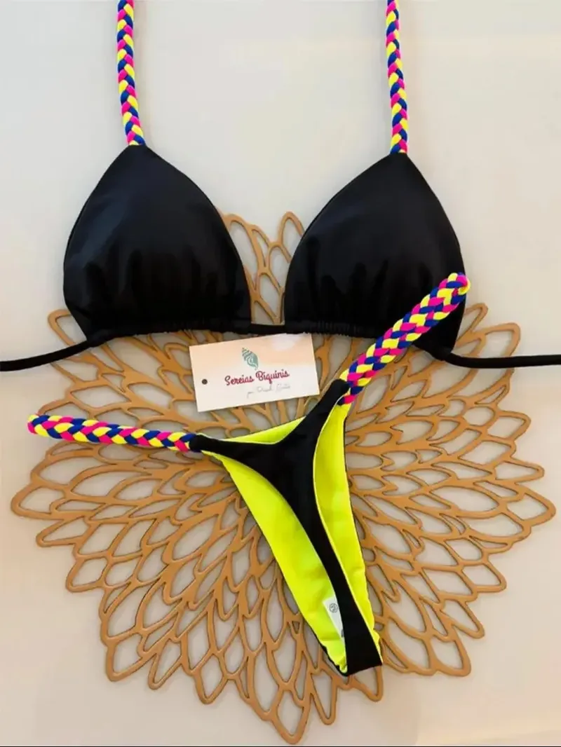 Micro Bikinis 2026 Frauen Badeanzug Neue Sexy Bademode Halter Bikini Set Brasilianische Biquini Weibliche Tanga Bademode Party Tragen