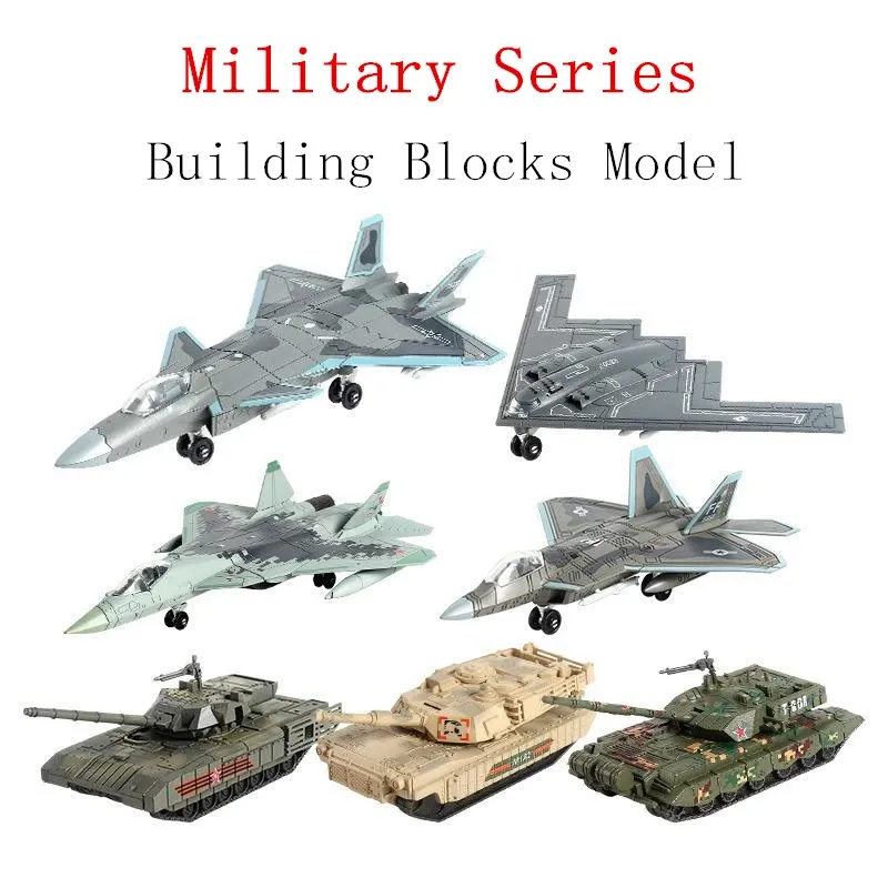 Kreative Militär Serie Bausteine Multi-Zweck Kämpfer F22 Kampfpanzer M1A2 Hubschrauber Modell Spielzeug Für Jungen Weihnachten geschenk