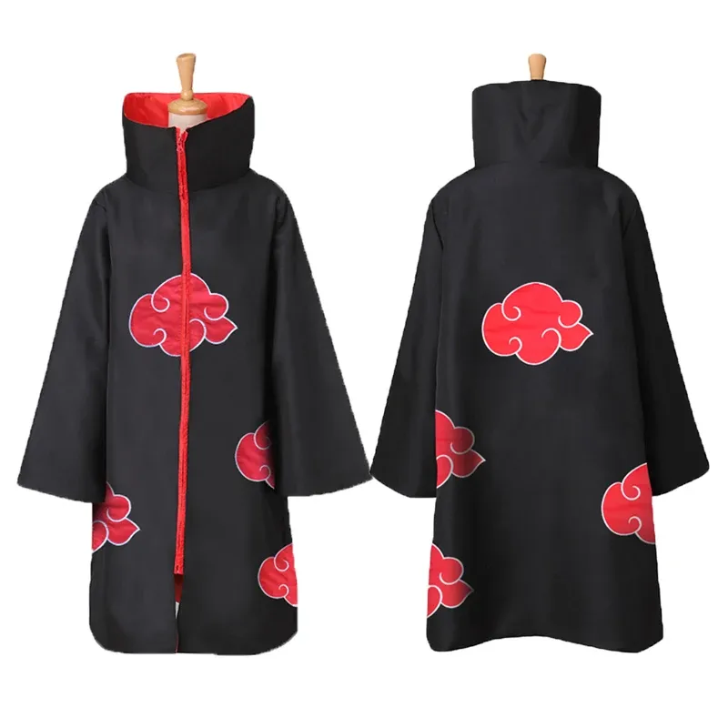 Anime Hokage Akatsuki Cosplay Ninja Kostüm Umhänge mit Stirnband Schmerzen Uchiha Itachi Sasuke Sasori Kakuzu Comic Con Kleidung