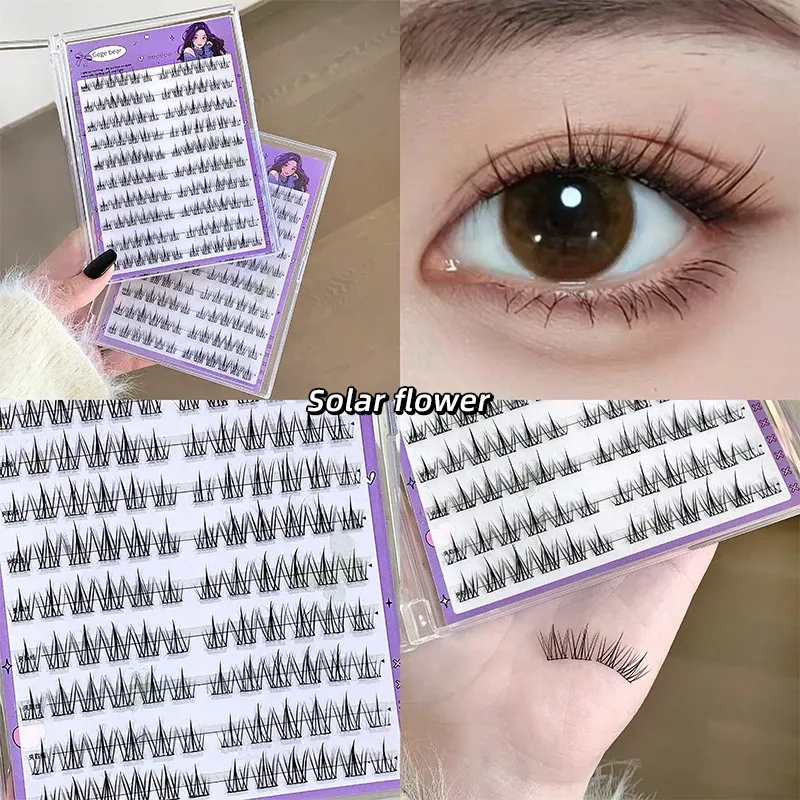 Gege Bear kleberfreie falsche Wimpern, die Wimpern des Sonnensystems herstellen, lange, dicke und verschiedene falsche Wimpern