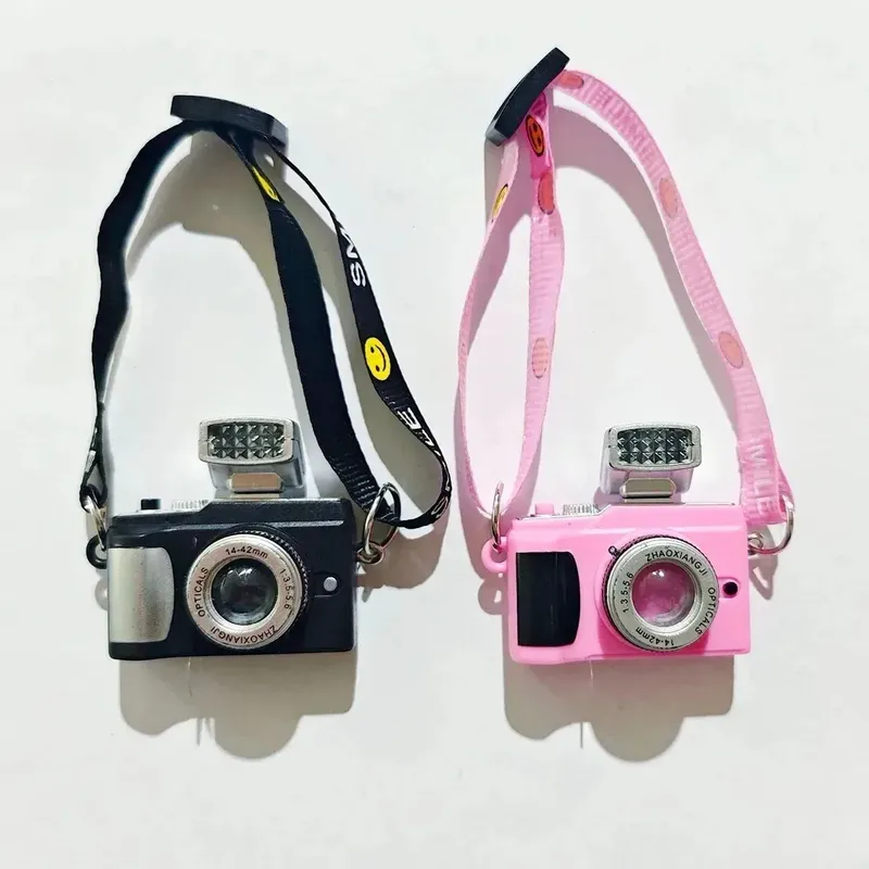 Für 15 cm Labubu Flash Kamera Baumwolle Puppe dekorative Kamera Tasche Puppe Zubehör