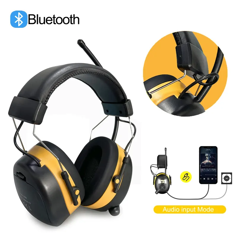 Für Am/Fm Radio Gehörschutz Lärmreduzierung Sicherheit Bluetooth Ohrenschützer Unterdrückender Gehörschutz für das Schießen 30 dB Lärm
