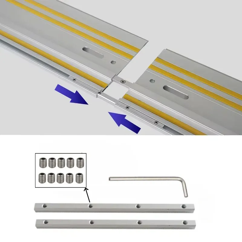 Track Saw Guide Rail Connector Set Ersatz Holzbrett Cutting Guide Rail Connector kompatibel für Makita/Festool Track Saw