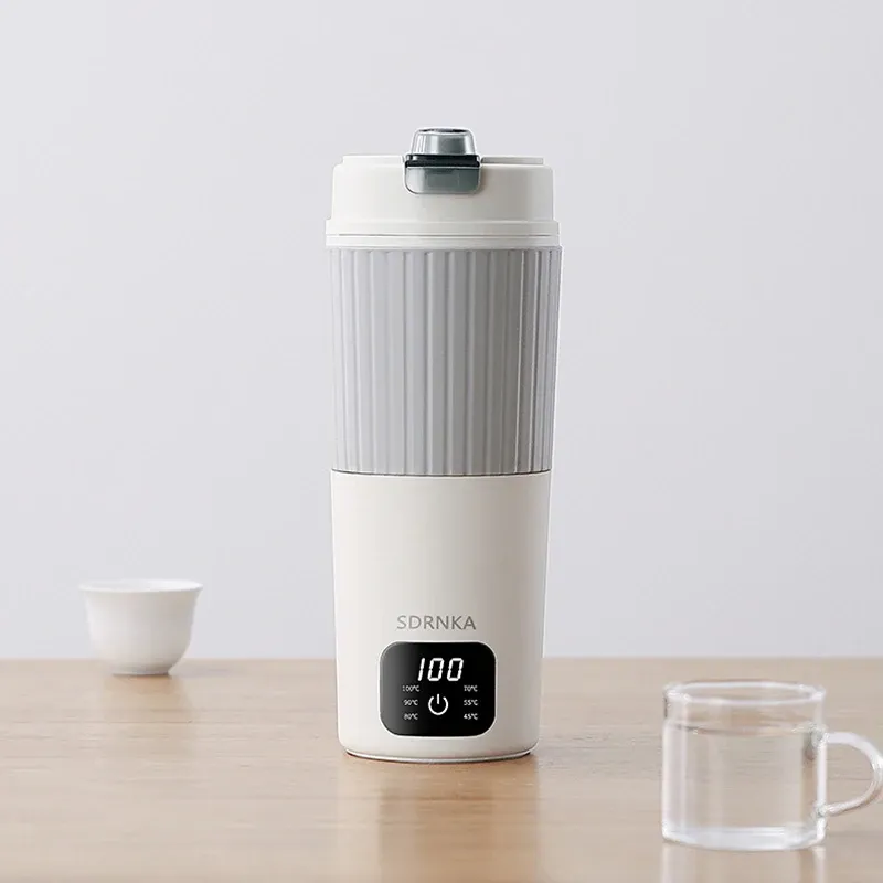 650 ml Tragbare Elektrische Wasserkocher Reise Kochen Wasser Tasse Thermo Topf Smart Teekanne Temperatur Einstellung Wasserkocher Mit LED Display