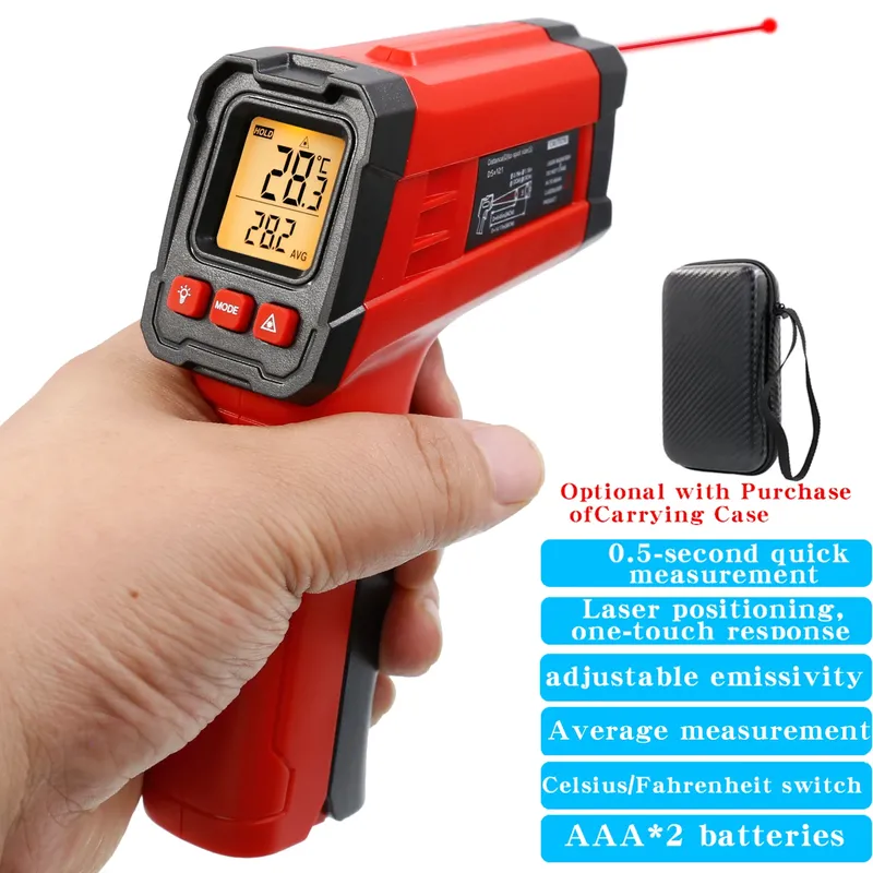 Infrarot-Thermometerpistole, industrielles Backthermometer, Öltemperaturpistole, Messung der Grill- und Fleischkochtemperatur