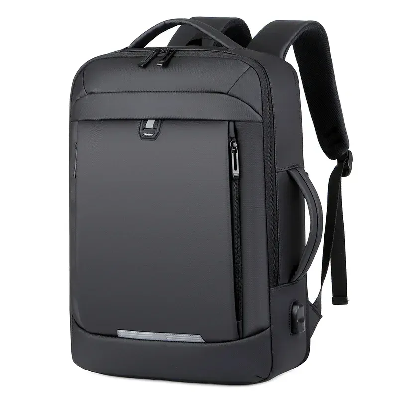 17-Zoll-Business-Laptop-Rucksack, wasserdichtes Notebook für Männer, Schulbuchtasche, erweiterbar, multifunktional, USB-Lade-Mann-Rucksäcke