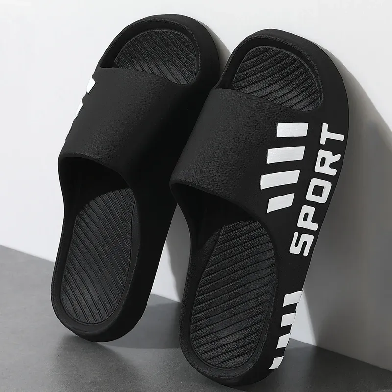 Sommer Mode Hausschuhe Für Männer Indoor Outdoor Sandalen Strand Flip Flop Dicke Sohle Männliche Rutschen Sommer Nicht-Slip Männer Dusche pantoffel