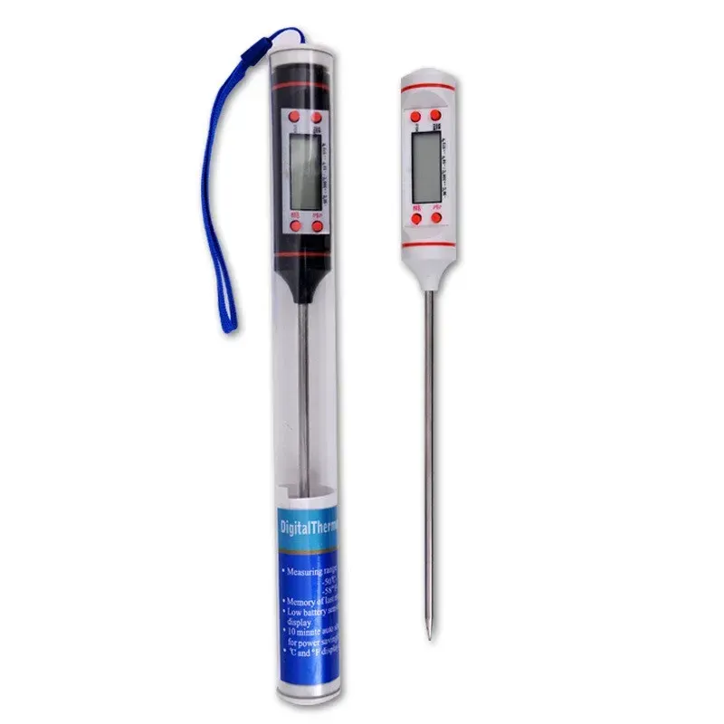 Elektronisches Thermometer, digitales Thermometer, Sonde, Grillstift, Test, Grill, Temperaturstift, Lebensmittelthermometer