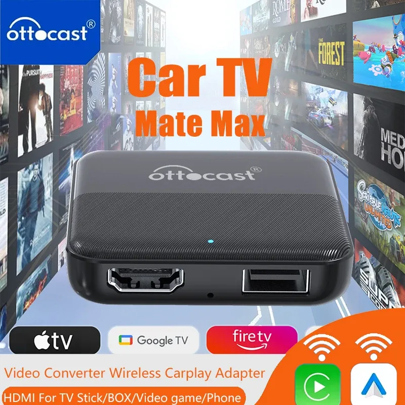 Ottocast Express Auto Tv Mate Wirelss Carplay Android Auto Adapter HDMI Multimedia Video Konverter TV Spiel Box für 99 % von Autos