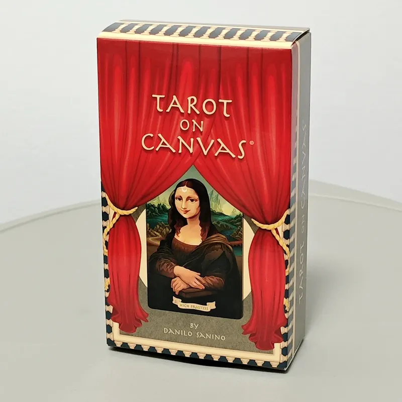 Tarot auf Leinwand – eine Wanderbahn durch ein virtuelles Museum, 78 Stück Tarotkarten basierend auf dem Rider Waite System 10,3 x 6 cm