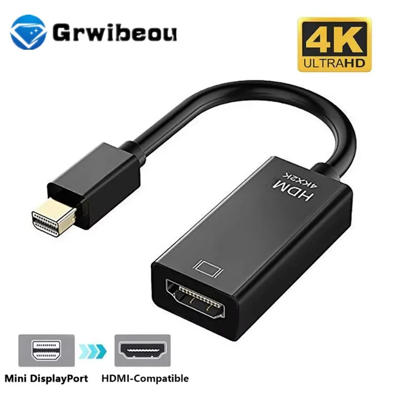 Mini DP Thunderbolt zu HDMI-kompatibel Adapter Connecto Konverter 4K 2K 1080P Für MacBook oberfläche laptop TV monitor projektor