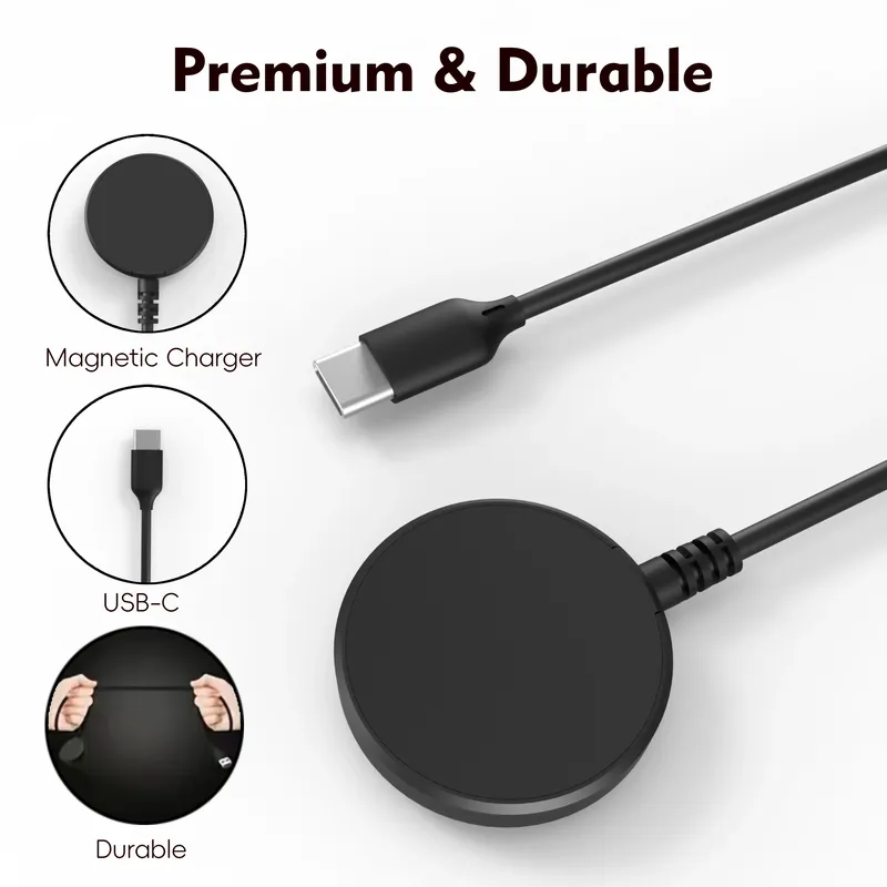 Kabelloses Ladegerät Galaxy Watch Ladegerät für Galaxy Watch 3/4 5/6/7 Active1-2 Ultra FE Uhrenkabel USB-A USB-C