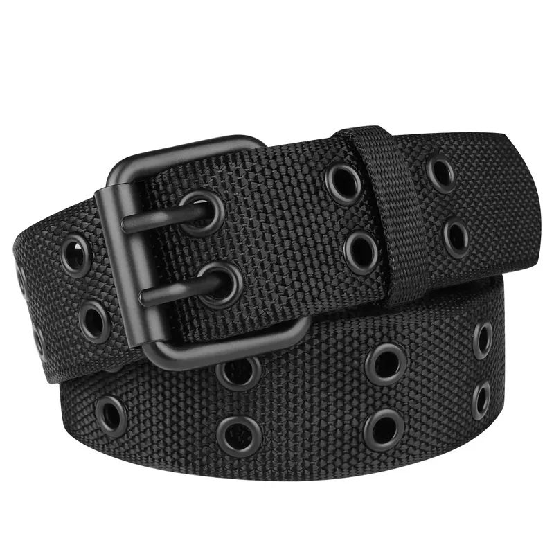Neue Männer Atmungsaktive Nylon Stoff Gürtel Outdoor-Sport Gürtel Dornschließe Hosen Jeans Gürtel