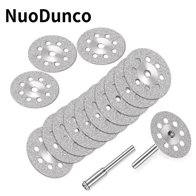 Diamant-Sägeblatt-Schneidscheibe mit Dorn für Dremel Rotationswerkzeuge Mini-Klinge für Stein Glas Fliesen Metall Keramik Präzisionsschneidewerkzeug - 3.62 EUR