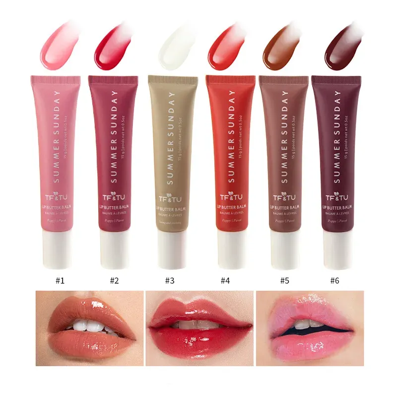 Original Polypeptid-Butter-Lippenbalsam, flüssig, tief feuchtigkeitsspendender und feuchtigkeitsspendender Lipgloss, nährender Lippenpflege-Kosmetik-Lippenstift