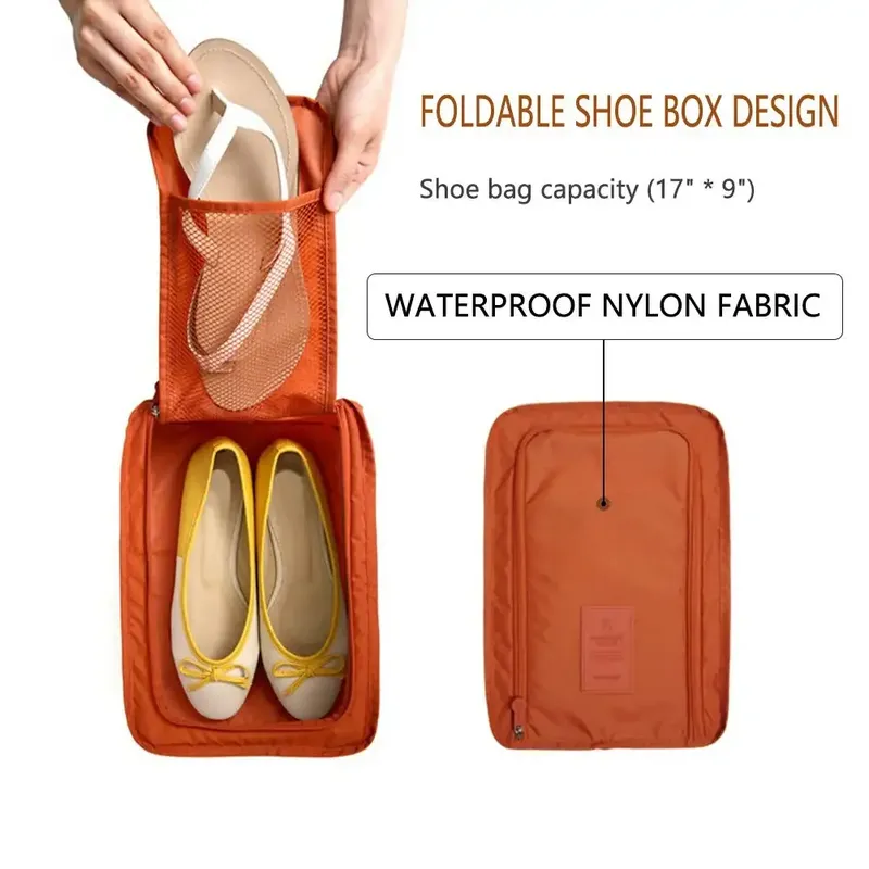 5/1 stücke Tragbare Falten Kleine Schuh Tasche Reise Lagerung Tasche Schuh Lagerung Tasche Multifunktionale Wasserdichte Strand Reise Schuh Tasche