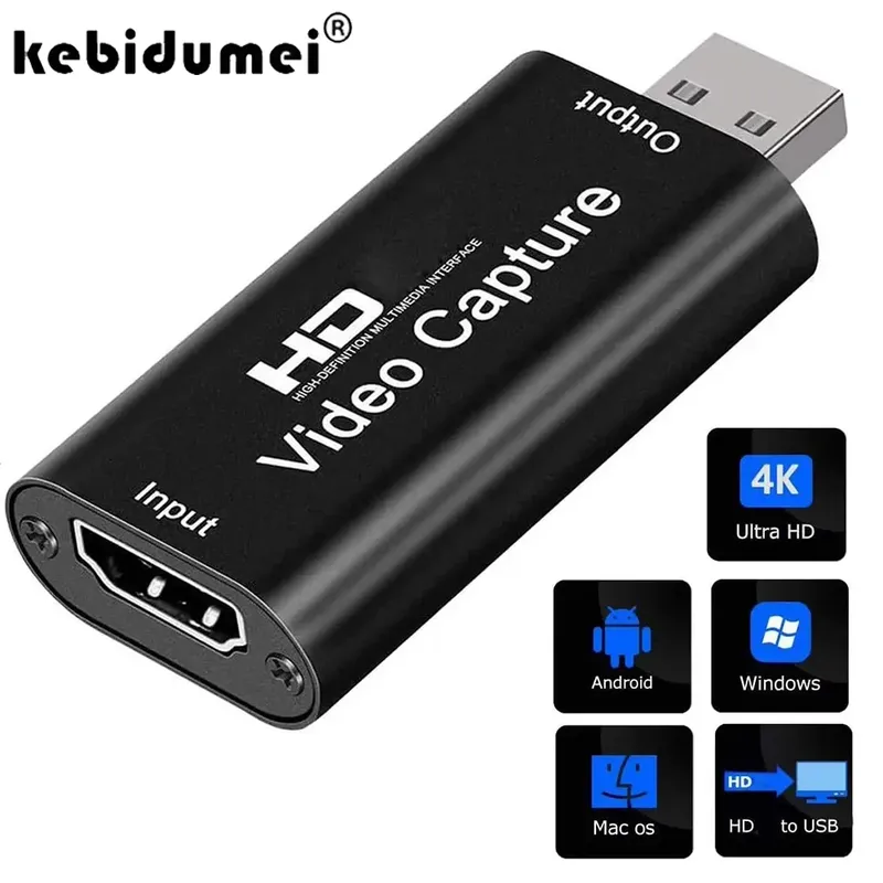 HD 4K Video Capture Card USB3.0 2.0 HDTV Video Grabber Record Box für PS4 Game DVD Camcorder Kamera Aufnahme Live-Streaming
