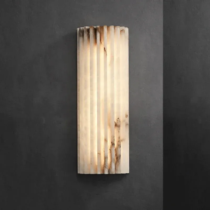 Moderne minimalistische Marmor-Wandlampe, Nachttischlampe, Schlafzimmer, italienischer Stil, leichter Luxus, Designer, personalisierte Wohnzimmer-TV-Wandleuchte