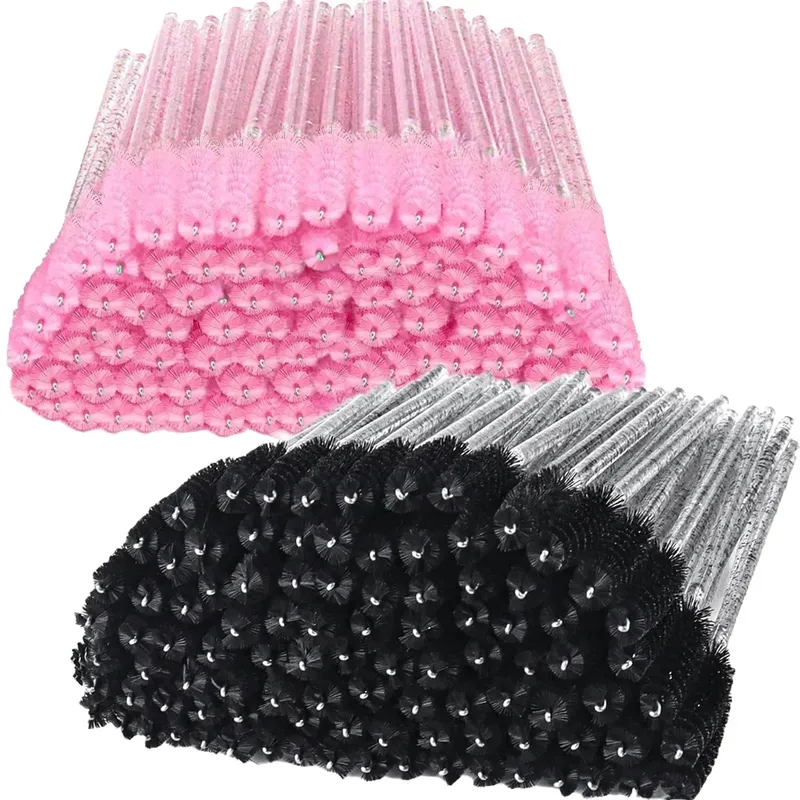 500 Stück Wimpernbürsten Zauberstäbe für Schönheitssalon Make-up-Tools Einweg-Einzelfalsche Wimpern Anwendung Spoolies