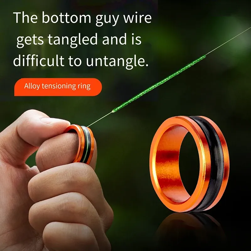1pc/2pcs Legierung kabel ring Schnelle linie schneiden Anti-rutsch Schützen hände/angelrolle Straffen die führer knoten angeln werkzeuge