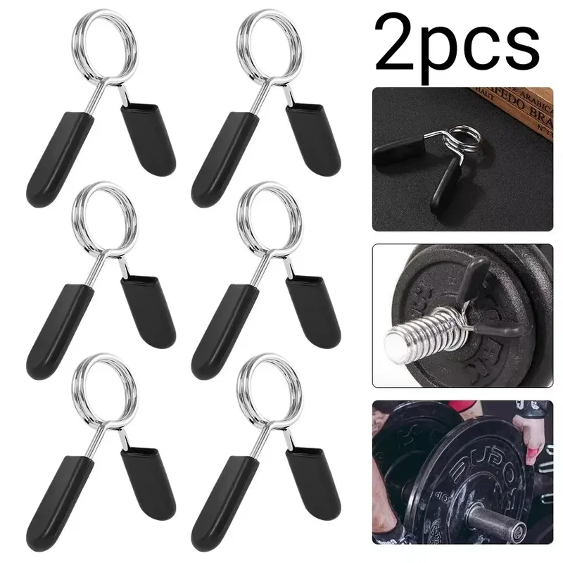 2 teile/los 25/28/30mm Barbell Clamp Frühling Kragen Clip Gym Hantel Schloss Standard Gewichtheben Kit fitness Bodybuilding Workout