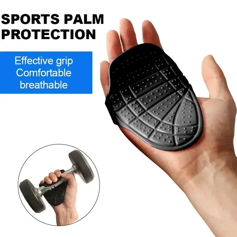 1 Paar Silikon-Griffpolster für Gewichtheben, Handschuhe, rutschfeste Handflächenschutz-Handgriffe für Unisex, Hantel, Klimmzug, Krafttraining