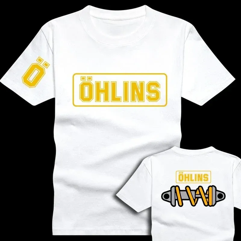 Desktop_Amazing Tees Männer Ohlins Shock Suspension Auto Motorrad Sport Racing T Shirt Sommer Casual Übergroßen männer Kurzarm