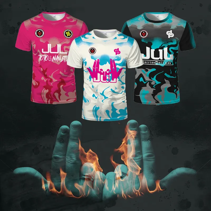 Neue Sommer Maillot JUL Jersey Tchikita Jugend Atmungsaktiv Schnell Trocknend Training Fußball T-shirt Männer und Frauen Mode Sport T-shirts