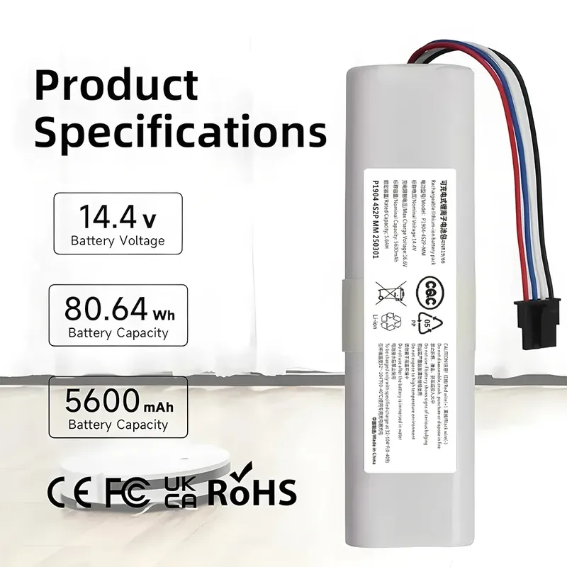 14,4 V 5600 mAh Ersatz Batterie 4S2P-MMBK P2150-4S2P-XWDLS Für Xiaomi Mijia Staubsauger Dreame S10 D9 F9 L10Pro L10Plus