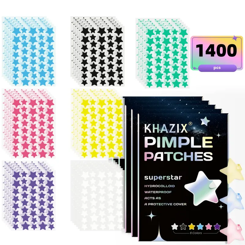 1400PCS Star Akne Patch, Gesichts Akne Patch, Concealer Patch, Akne Patch, ultradünn und atmungsaktiv