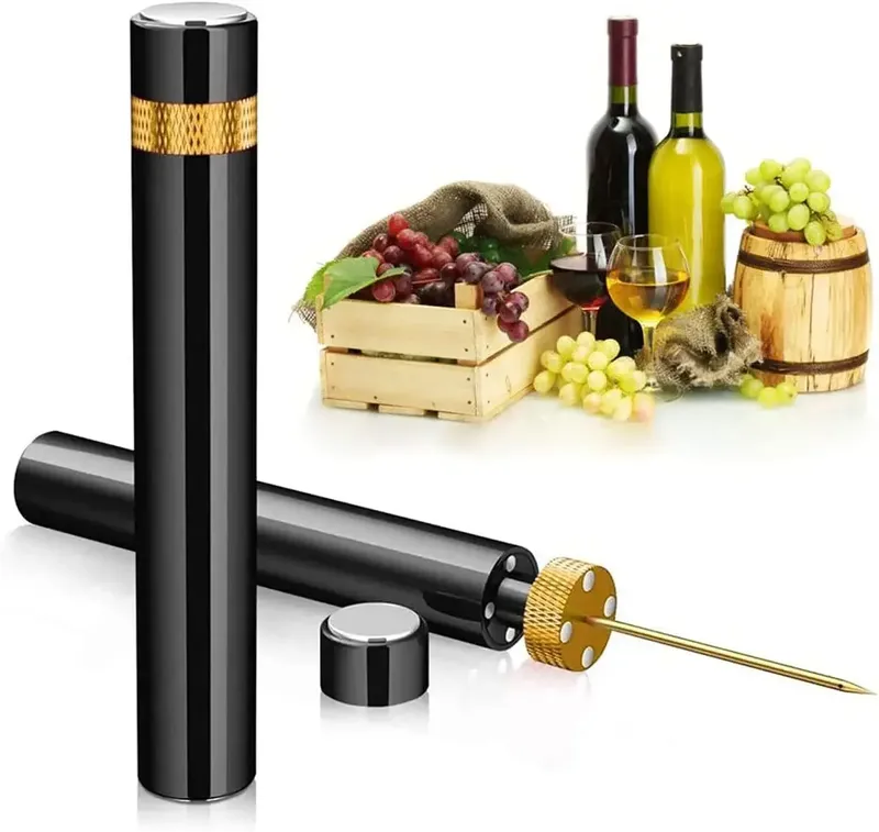 Rotwein Flaschenöffner Luftdruckpumpe Der Wein Flaschenöffner Tragbarer Edelstahlstift Einfacher Korkentferner Korkenzieher