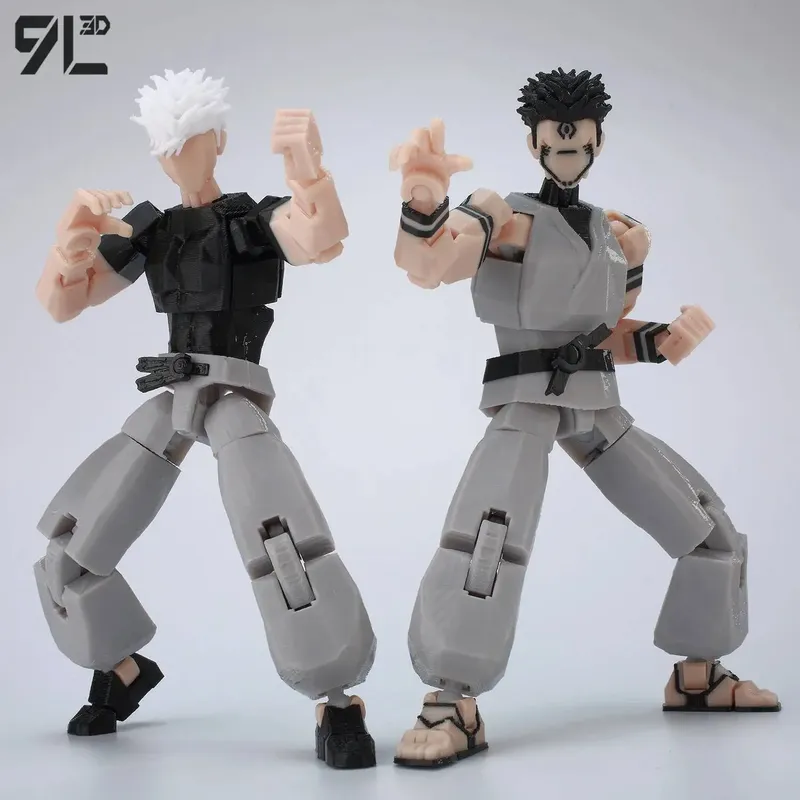 ​ 9L3D Lucky13 Gegenseitige Hilfe Jujutsu Fushiguro Toji Gegenseitige Hilfe Satoru Acchion Figur Dummy13 T13 Multi-Gelenk-Sammelspielzeug Titan13