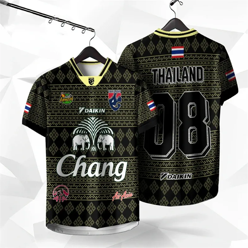 Neue Sommer Neue Thailand Chang Elefanten 3D Gedruckt Kurzen ärmeln Sommer Straße T Shirt Mann Hohe Qualität männer Und frauen Tops