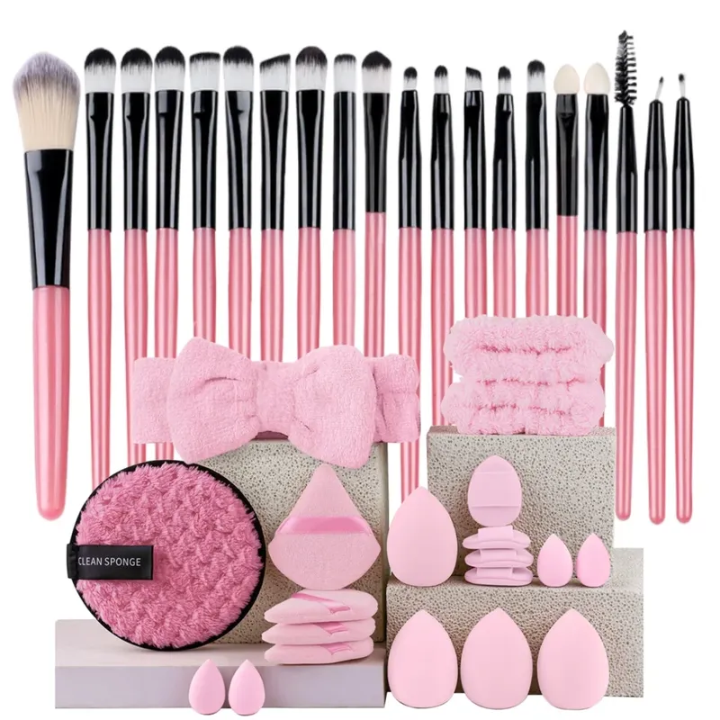 Make-up-Pinsel-Set, Premium-Synthetik, Kabuki Foundation, Concealer, Puder, Rouge, Blending, Gesicht, Lidschatten, Pinsel-Set