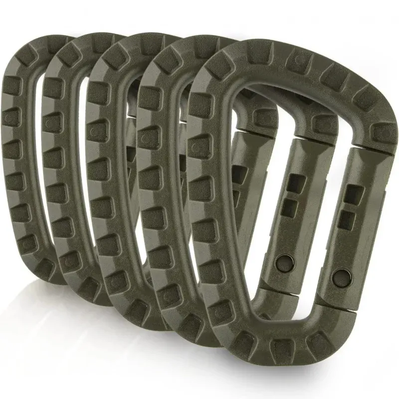 1-10Pcs Militärische taktische karabiner Clips Zubehör D-Ring Schnalle Bergsteigen Karabiner Rucksack Hängen Schlüssel Outdoor Gadget