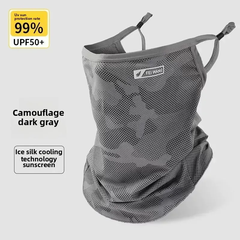 Anti-UV-Fahrradmaske, Sonnenschutz, Gesichtsbedeckung, atmungsaktiv, Eisseide, Gesichtsschal, Herren und Damen, Outdoor-Sport, Angeln, Wandern, Kühlmaske