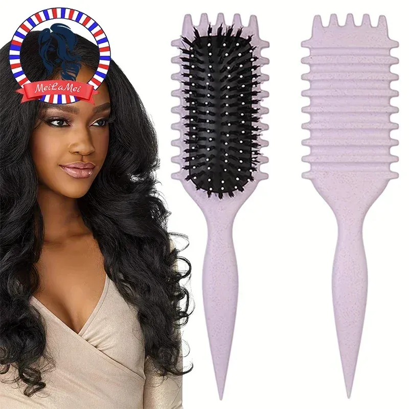 Professioneller Locken-Definierungsbürsten-Süßigkeitskamm für perfekte Locken – sanft auf allen Haartypen, nasses und trockenes Styling-Werkzeug für Frauen und Männer
