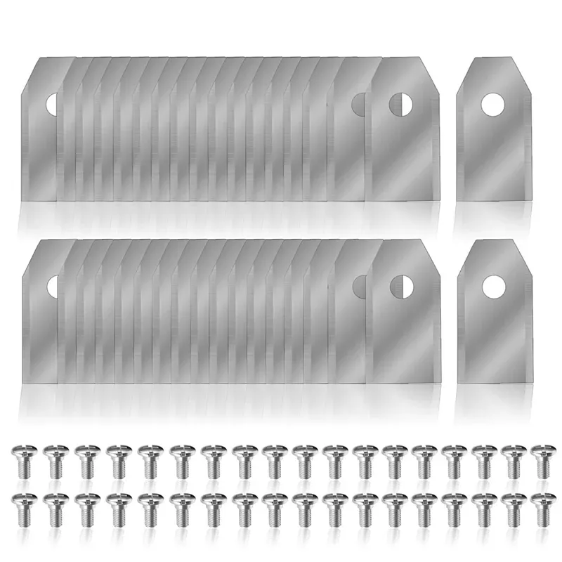 ABKY-Blades Ersatz 36PCS für Segway Navimow I105N/I108N/I110N/H500N/H800N/H1500N/H3000N Roboter Rasenmäher mit Schrauben Silv
