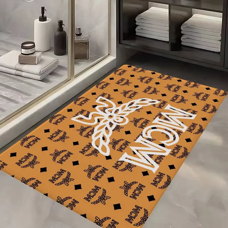 Mode M-MCM Logo Eingang Tür Matte Nordic Stil Hause Fußmatte Badezimmer-Wc Matten Schlafzimmer Hotel Dekor Matte