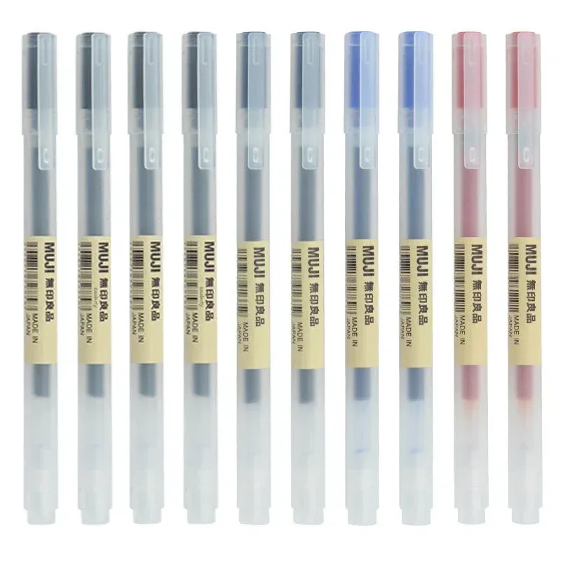 10-30 Teile/satz 0,38/0,5mm Gel stift Schwarz/Blau Tinte MUJIs Stifte Schule Bürobedarf Schreibwaren student Business Unterschrift Kugelschreiber