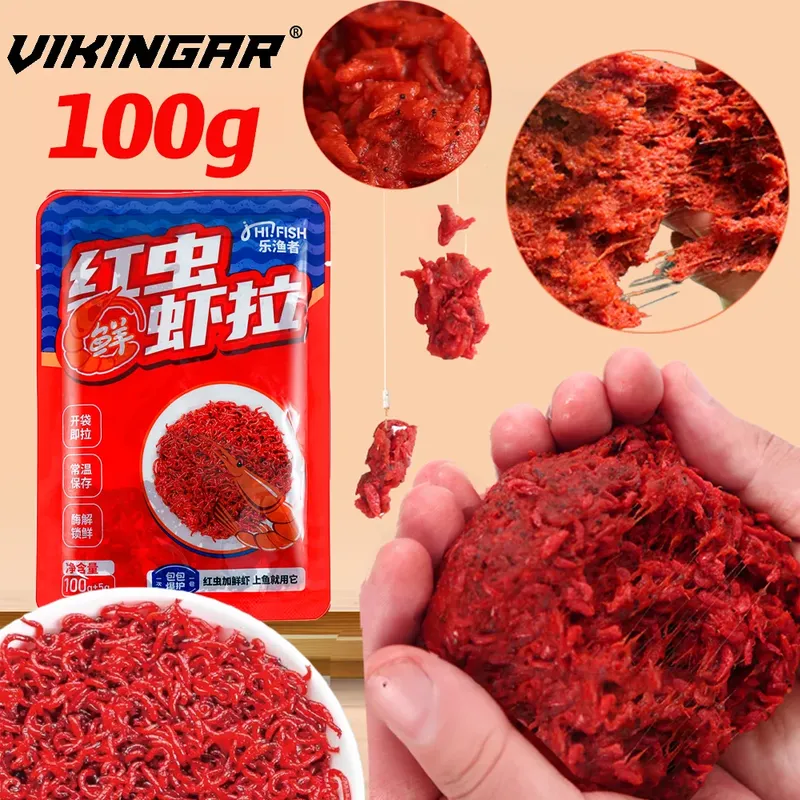 500 g Krill Red Worm Extract Angellokstoff Extreme Fishy Aroma Sticky Hook Tech für Karpfen, Lebensmittelqualität, Grundfutterzusatz