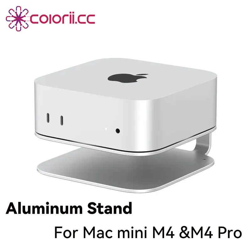 Mac Mini Desktop-Ständer für Mac Mini M4 /M4 Pro 2024, Wärmeableitung, Aluminium-Halterung, Dock, Kühlung, Halter, Zubehör