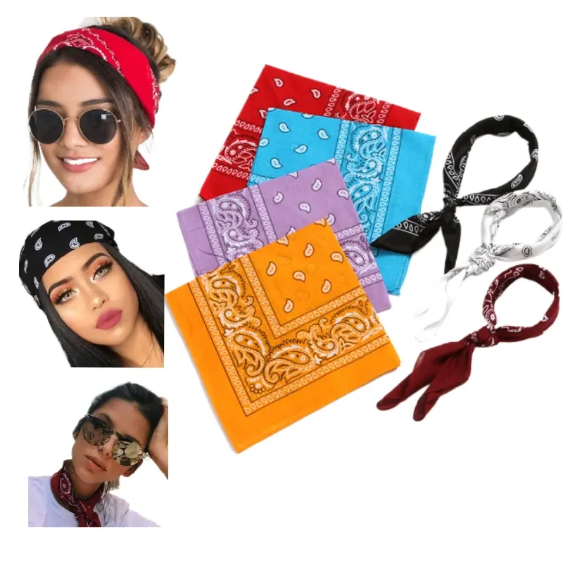 Modisches Unisex Bandana-Haarband für Männer und Frauen, Biker-Outdoor-Radsport-Kopfbedeckung, Quadratischer Schal Taschentuch Haaraccessoires