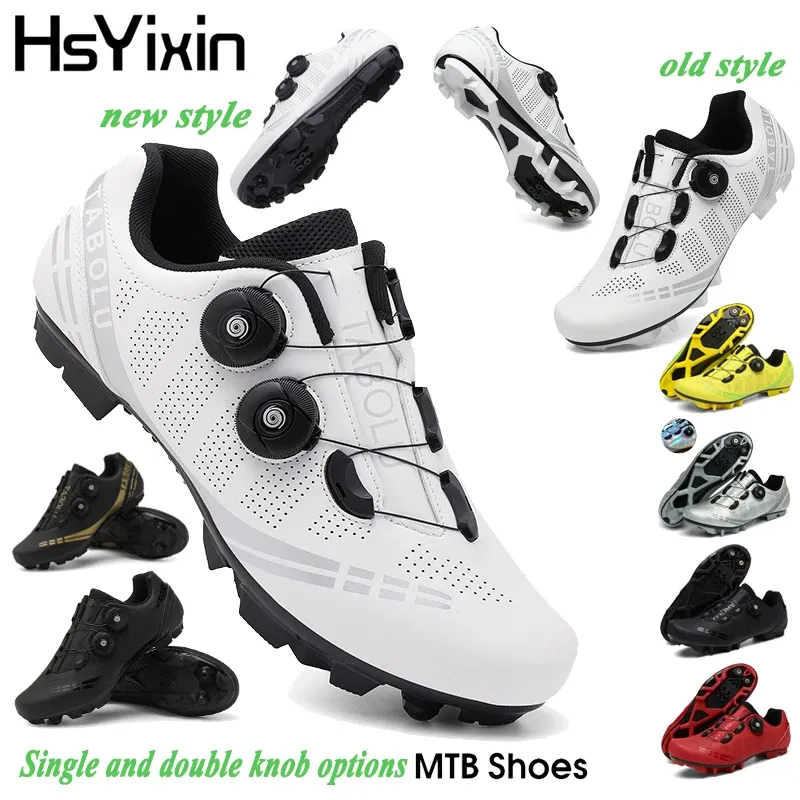 Radfahren Schuhe aktualisiert modell MTB Bike Männer Racing Wettbewerb Self-Locking Geschwindigkeit Fahrrad Turnschuhe Frauen SPD Stollen Radfahren Schuhe