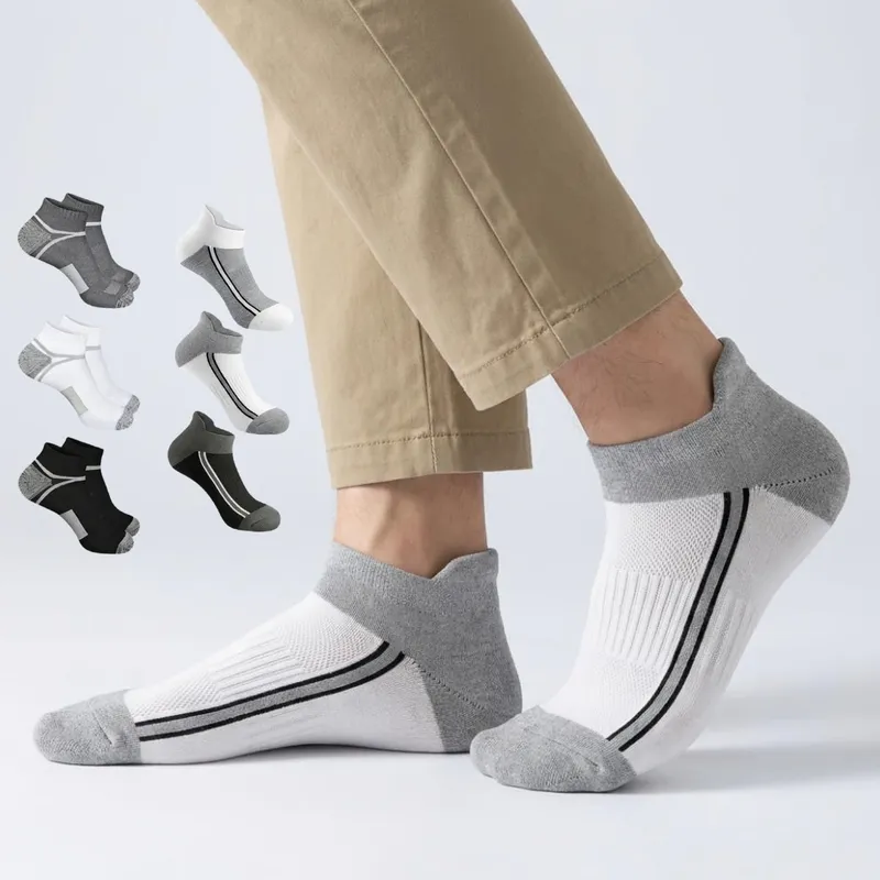 10 Paar neutrale, einfarbige Rundhalssocken für Frühling und Herbst, schweißabsorbierend, atmungsaktiv, bequem, Ganzjahres-Sportsocken